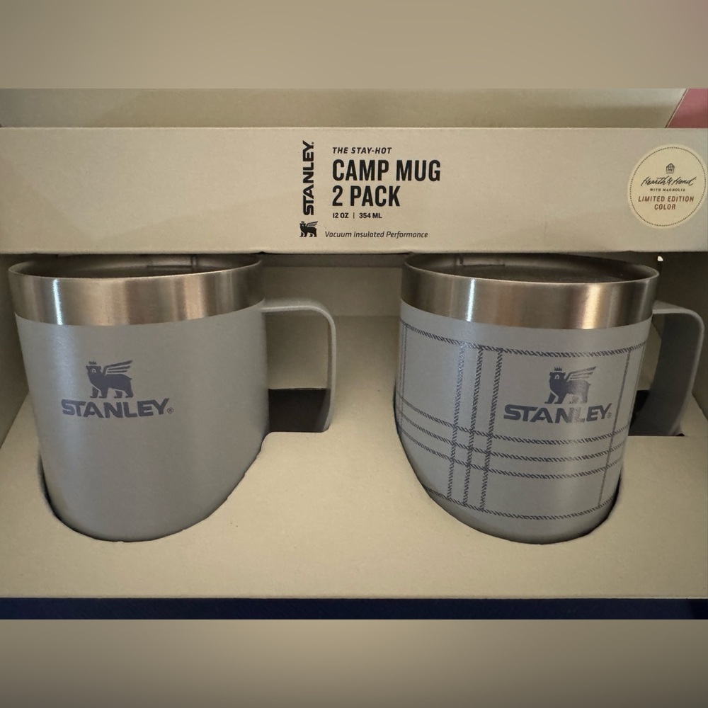 🚫SOLD🚫 Stanley Limited Edition Color 12oz Camp Mug - 2 Pack (Blue-Gray) - Picture 5 of 8